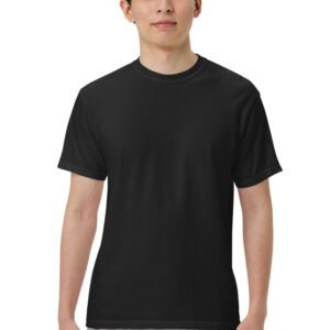 Custom Logo Heavyweight Tee – Black / S