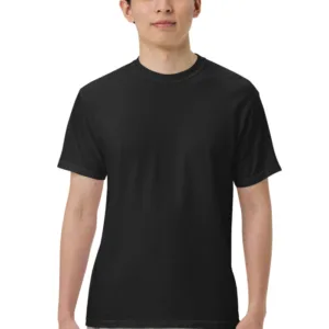 Custom Logo Heavyweight Tee – Black / S