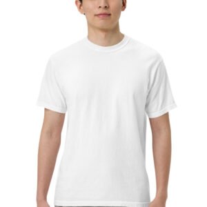Custom Logo Heavyweight Tee – White / S