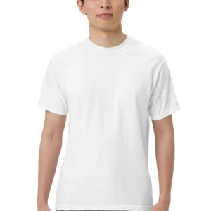Custom Logo Heavyweight Tee – White / S