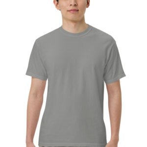 Custom Logo Heavyweight Tee – Grey / S