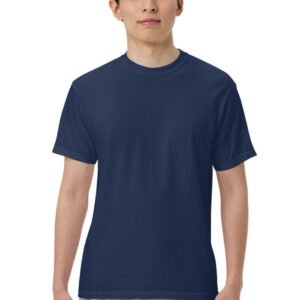 Custom Logo Heavyweight Tee – True Navy / S