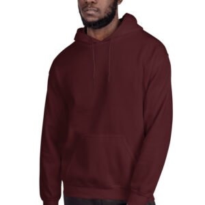 Custom Logo Hoodie – Maroon / S
