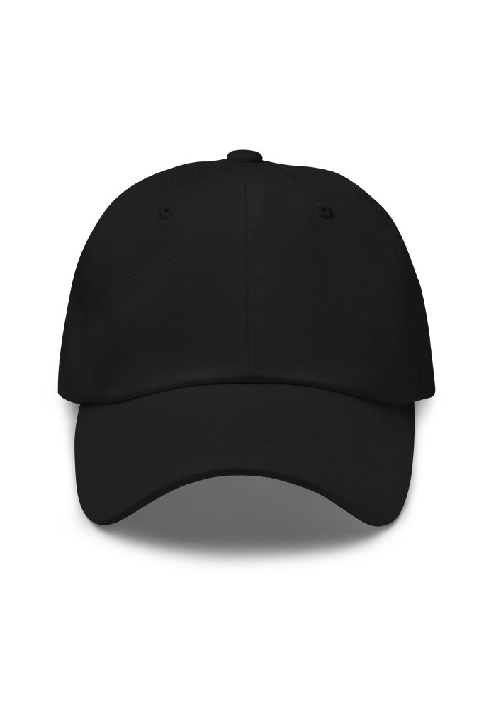 Embroidered Logo Dad Hat – Black Embroidered Logo Dad Hat – Black