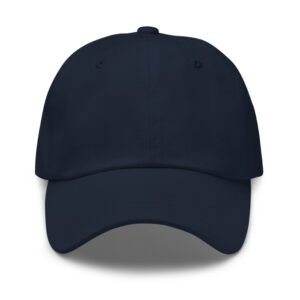 Embroidered Logo Dad Hat – Navy
