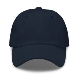 Embroidered Logo Dad Hat – Navy