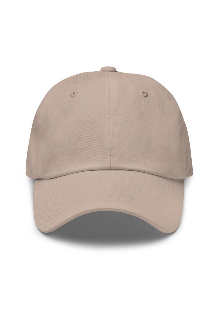 Embroidered Logo Dad Hat – Stone Embroidered Logo Dad Hat – Stone