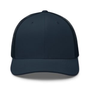 Embroidered Logo Trucker Hat – Navy