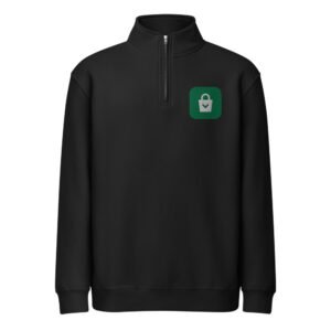 Embroidered Logo Quarter-Zip Pullover