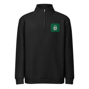 Embroidered Logo Quarter-Zip Pullover