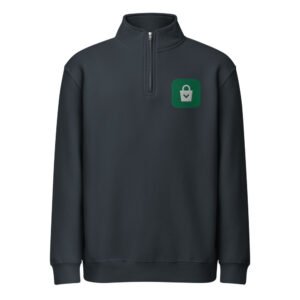 Embroidered Logo Quarter-Zip Pullover