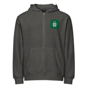 Embroidered Logo Zip Hoodie