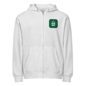 Embroidered Logo Zip Hoodie