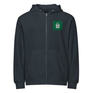 Embroidered Logo Zip Hoodie