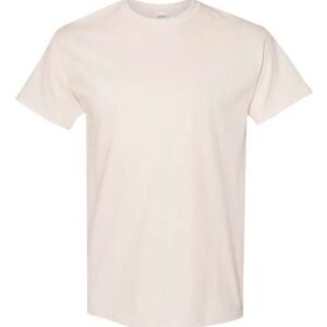 Gildan 5000 Heavy Cotton Tee, Blank – Natural