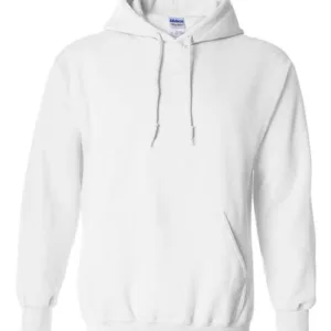 Gildan 18500 Heavy Blend Hoodie, Blank – White