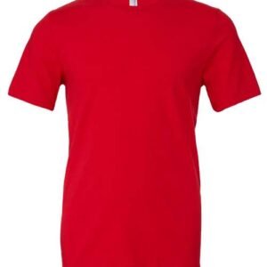 Bella+Canvas 3001 Jersey Tee, Blank – Red