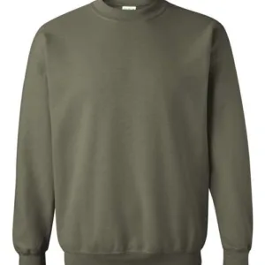Gildan 18000 Heavy Blend Crewneck Sweatshirt, Blank – Military Green