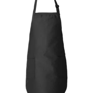 Q-Tees Q4350 Full-Length Apron with Pockets, Blank