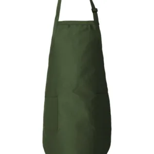 Q-Tees Q4350 Full-Length Apron with Pockets, Blank – Forest